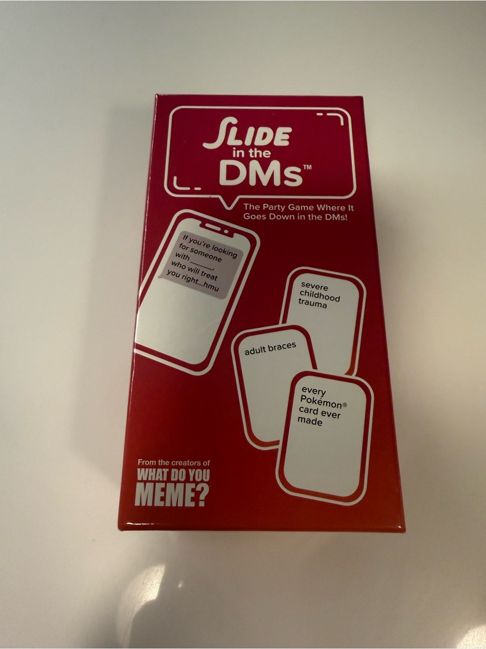 Slide in the DMs Party Card Game - Red